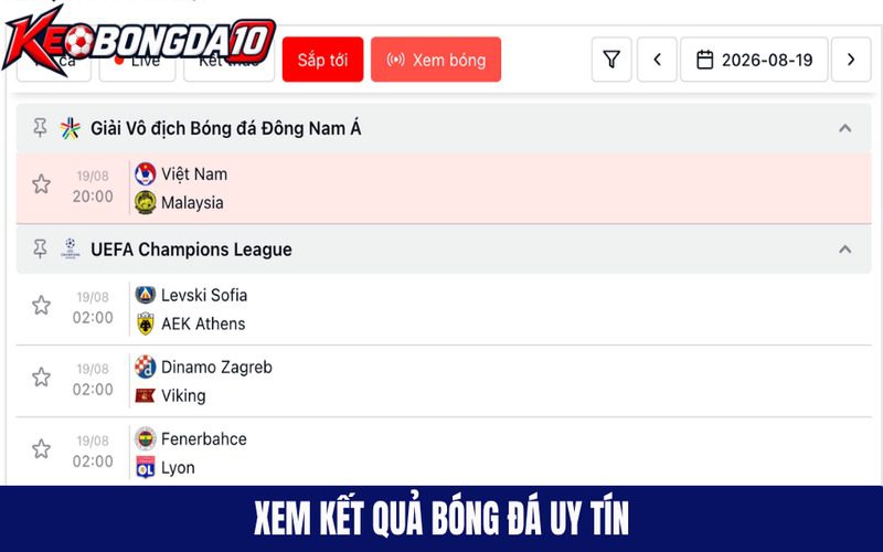 Xem kết quả bóng đá có gì?