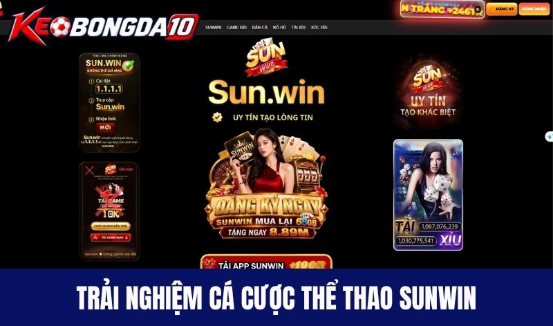 Trải nghiệm cá cược thể thao đẳng cấp Sunwin
