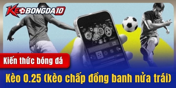 Kèo 0.25 (kèo chấp đồng banh nửa trái) - Bí kíp thắng độ cực hay