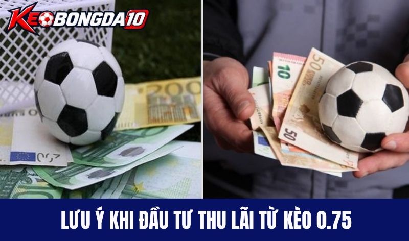 Lưu ý khi đầu tư thu lãi từ kèo 0.75